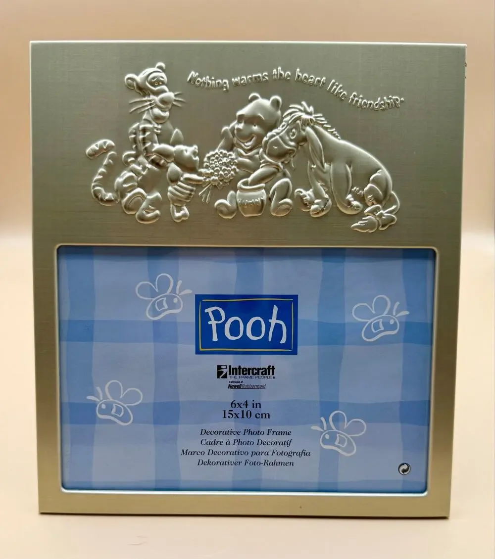 Disney Winnie Pooh Tigger Eeyore Piglet 4x6 Friendship Frame Intercraft NEW